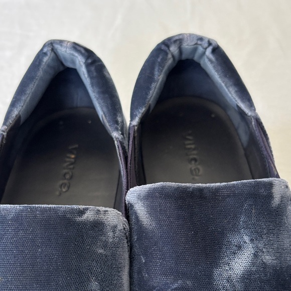 Vince Blue Velvet Slip-On platform Sneakers - Picture 9 of 15